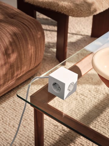 Square 1 socket USB-C 30W 1.8 m - White Martinelli Luce edition - Avolt