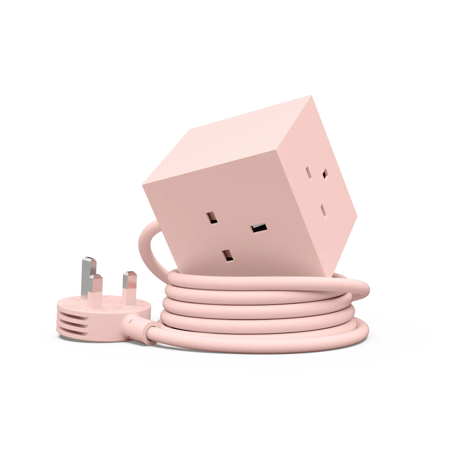 Square 1 UK power strip USB-C 30W 1.8 m, New Pink Avolt