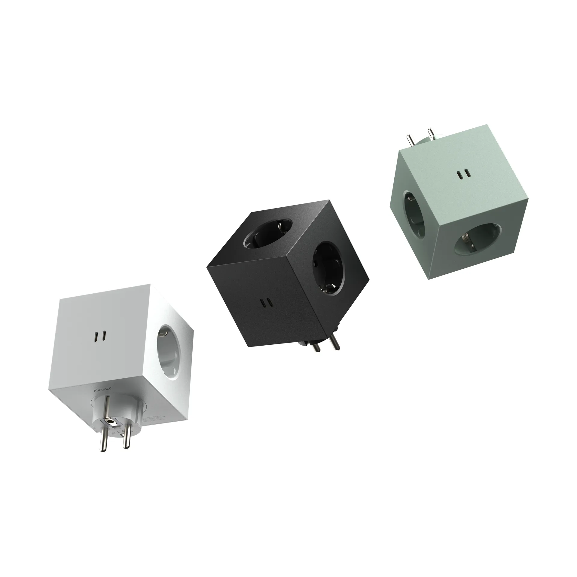 Square 2 outlet, Beige Avolt