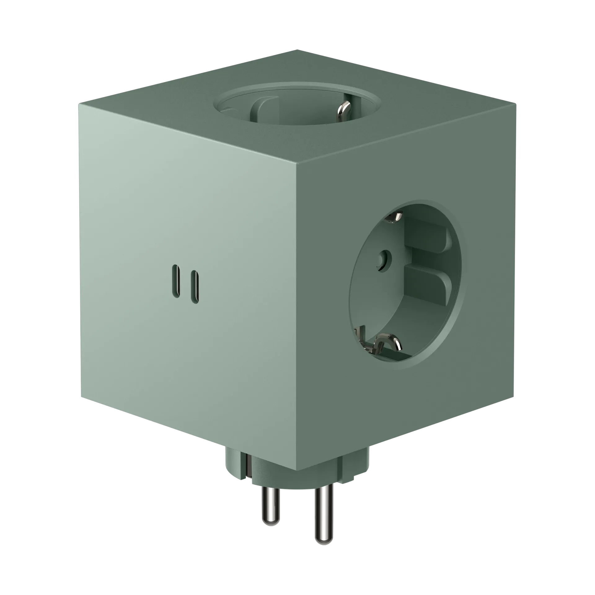 Square 2 outlet, Oak Green Avolt