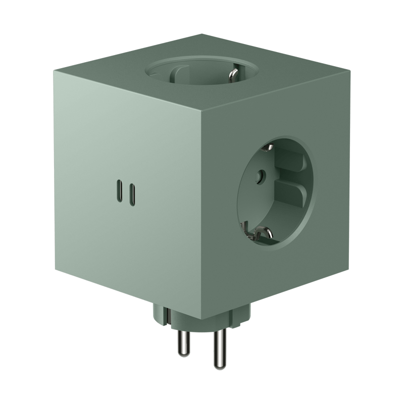 Avolt Square 2 outlet Oak Green