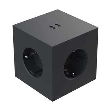 Square 2 outlet - Stockholm Black - Avolt