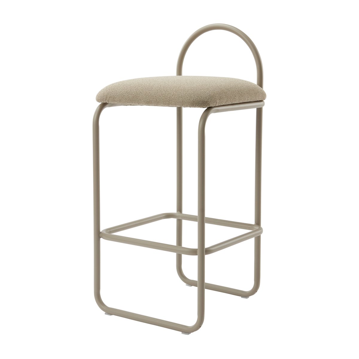 AYTM Angui bar stool bouclé Taupe | Scandinavian Design | Bar stools | Beige