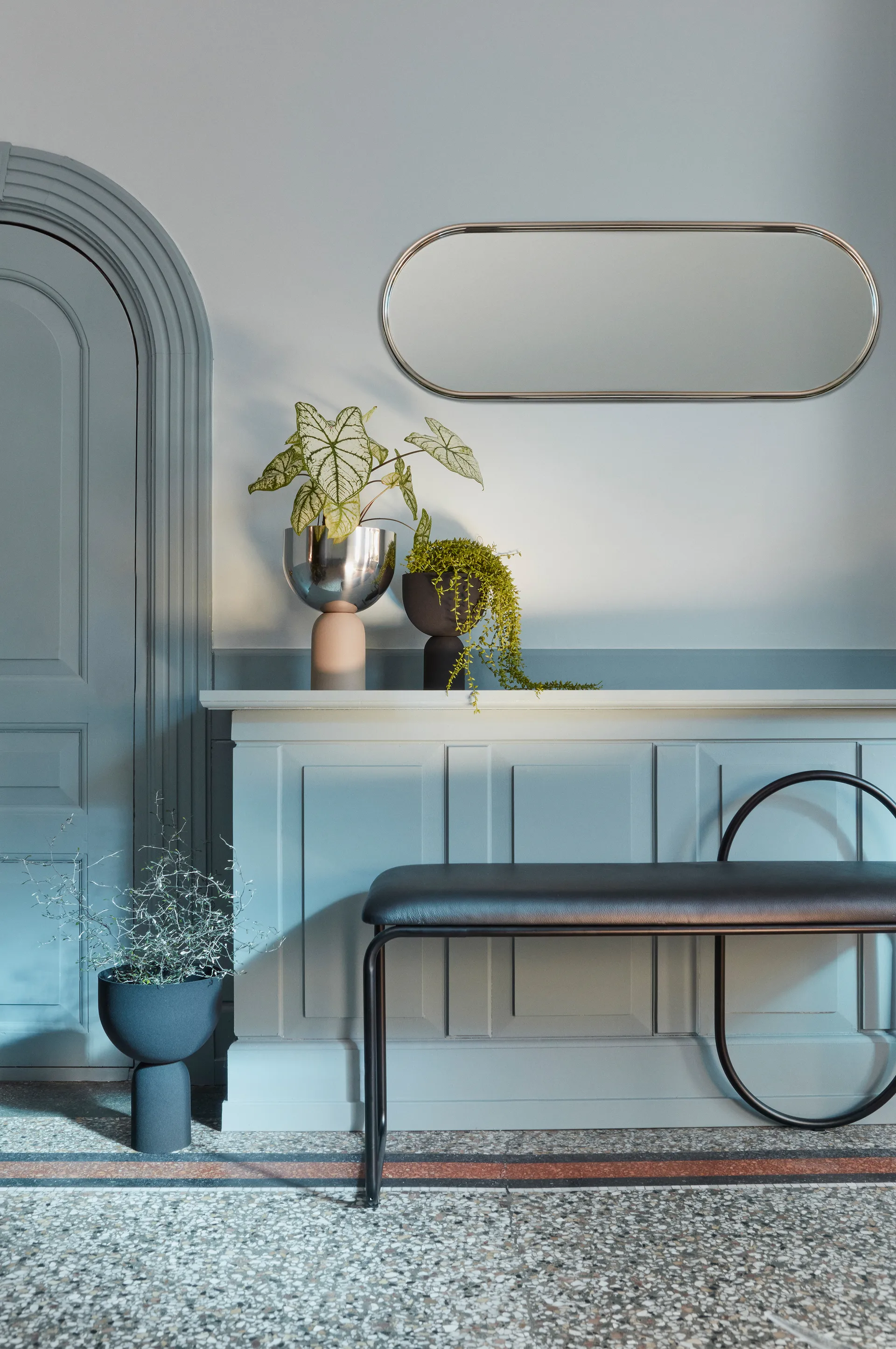 Angui mirror silver, 29x78 cm AYTM