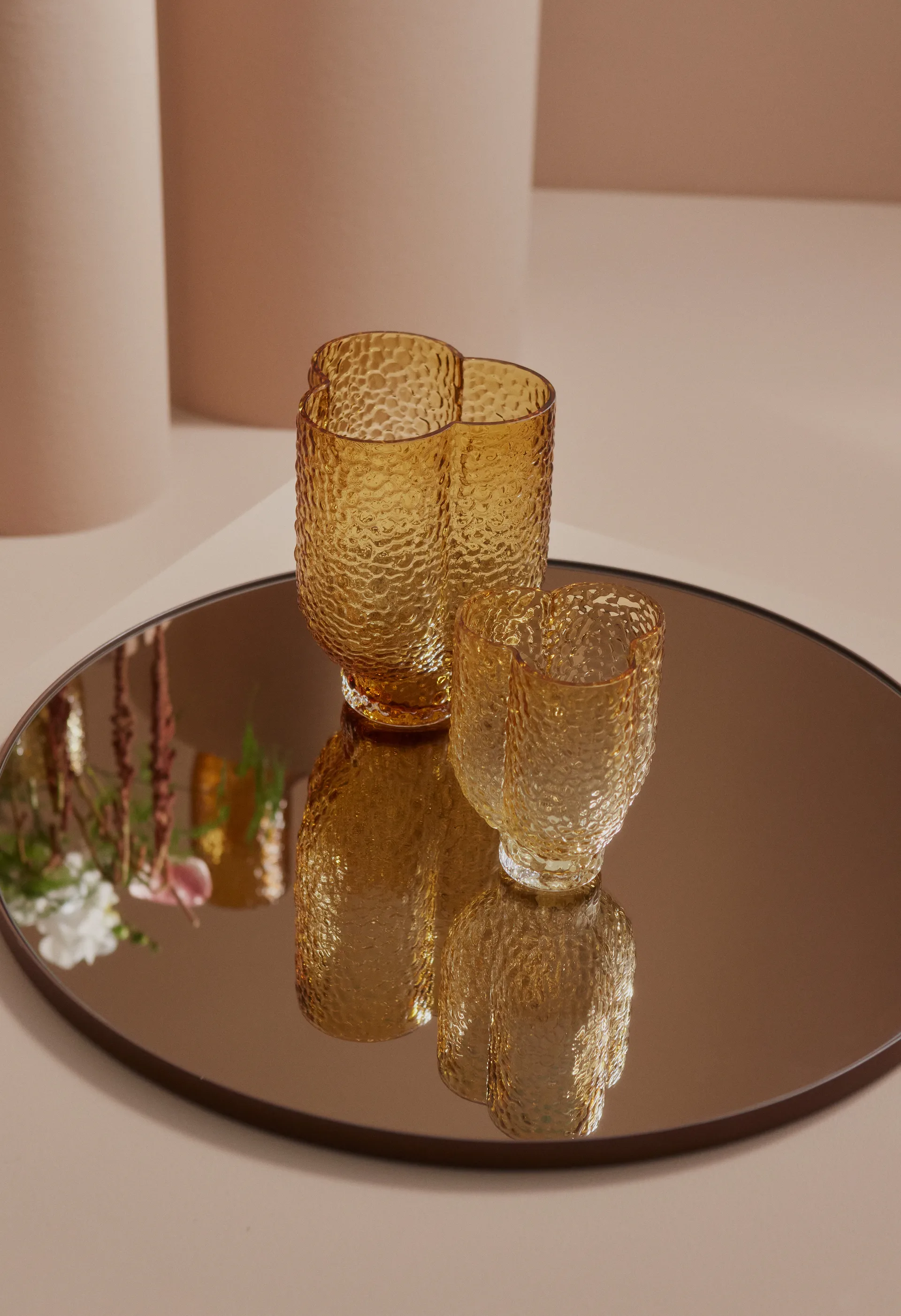 Circum mirror Ø50 cm, Brown AYTM