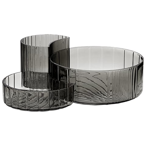 AYTM Concha bowl 3-pack black | Scandinavian Design | Decorative bowls | Black
