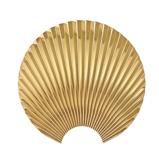 AYTM Concha hook gold M | Scandinavian Design | Clothes hooks & hangers | Gold-coloured