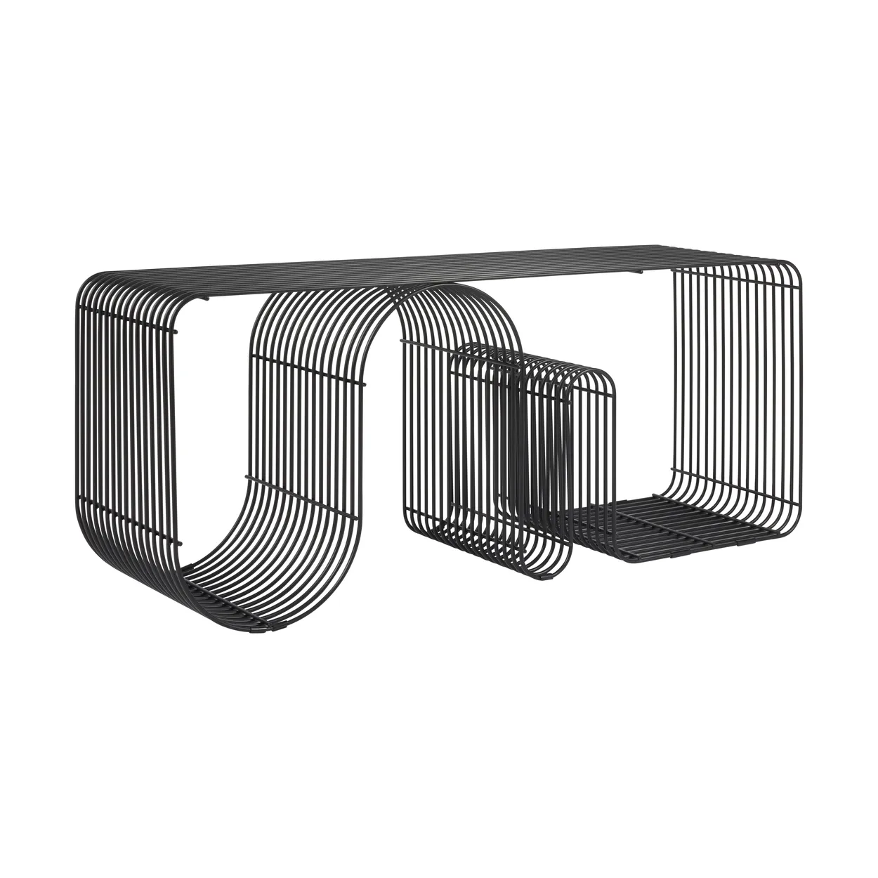 AYTM Curva seating bench 100 cm Black | Scandinavian Design | Benches | Black