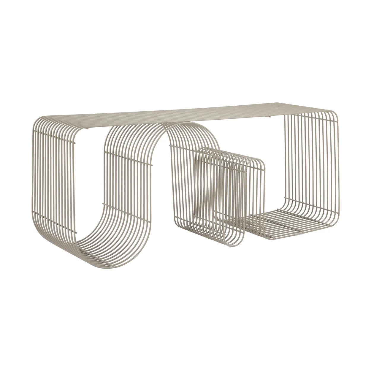 AYTM Curva seating bench 100 cm Taupe | Scandinavian Design | Benches | Grey