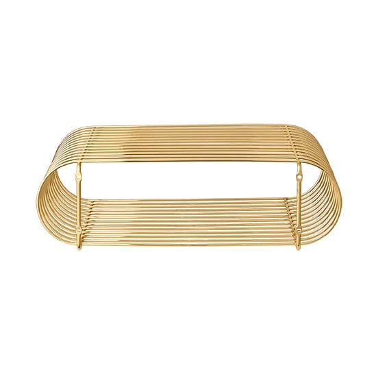 Curva shelf - brass - AYTM