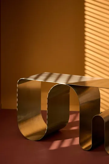 Curva solid bench - Silver-coloured, 100 cm - AYTM