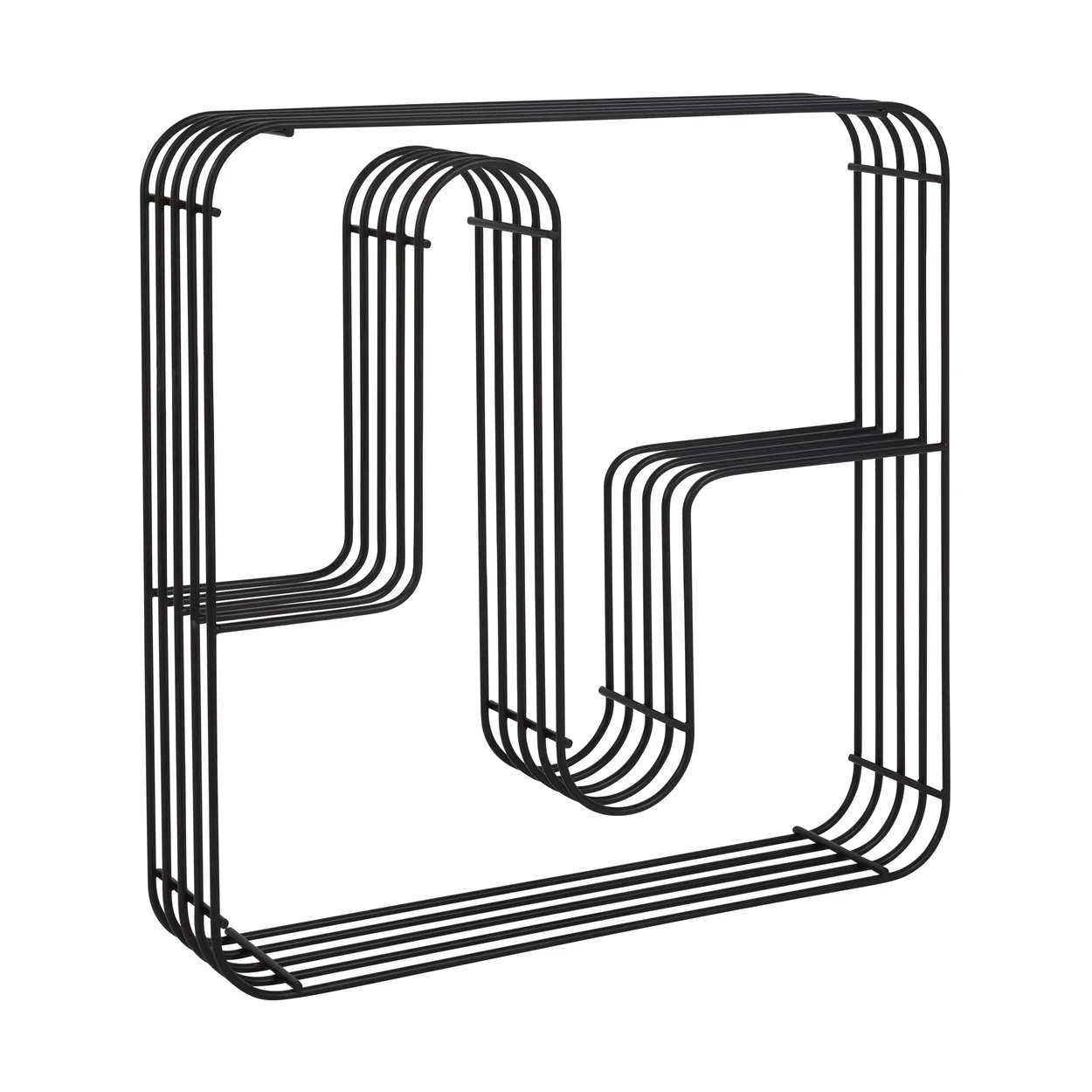 AYTM Curva wall shelf square Black | Scandinavian Design | Shelves & shelving systems | Black