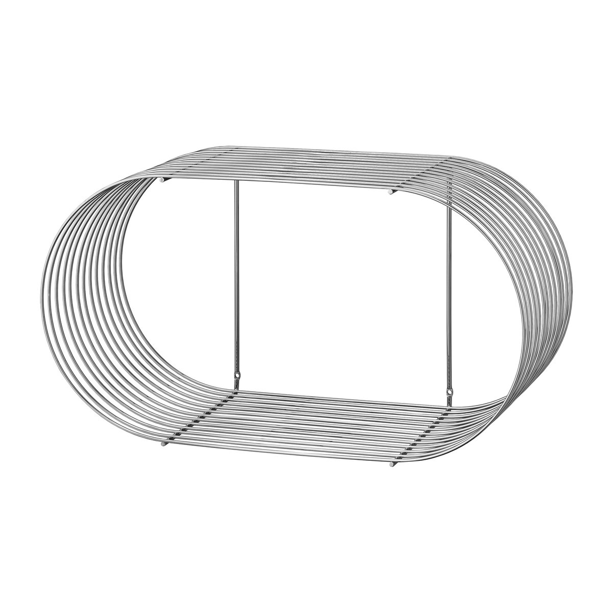 AYTM Curva wallshelf Silver | Scandinavian Design | Shelves & shelving systems | Silver-coloured