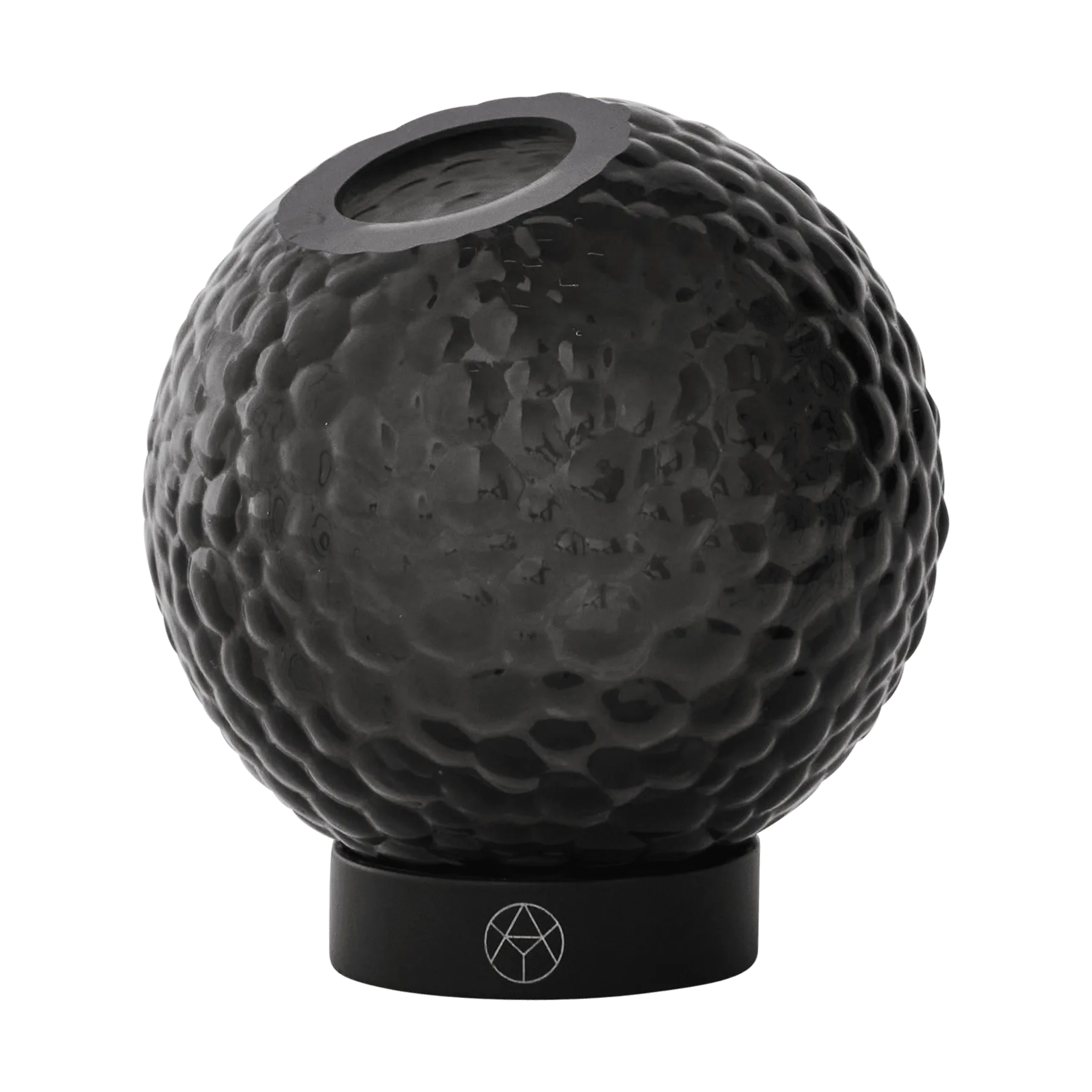 Globe bubbles vase Ø10 cm, Black AYTM