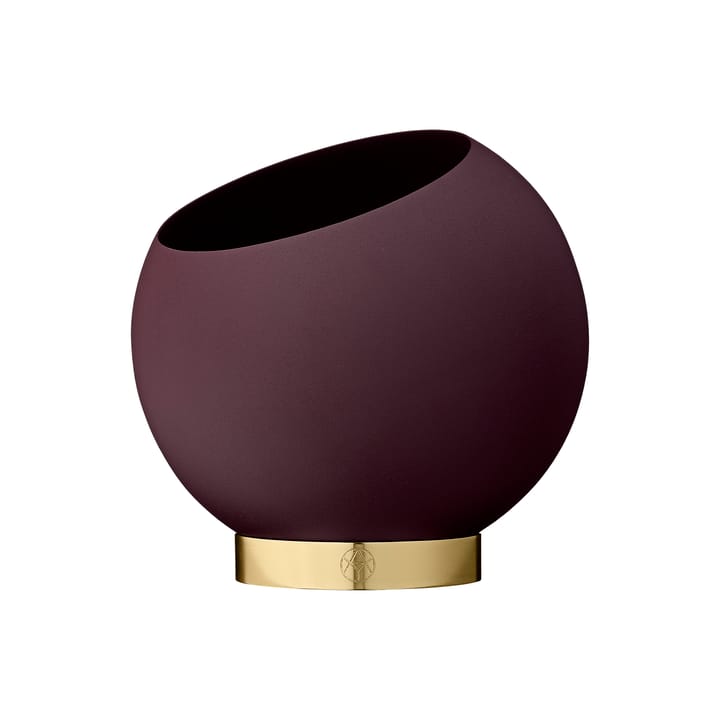 Globe flowerpot Ø17 cm - Bordeaux - AYTM
