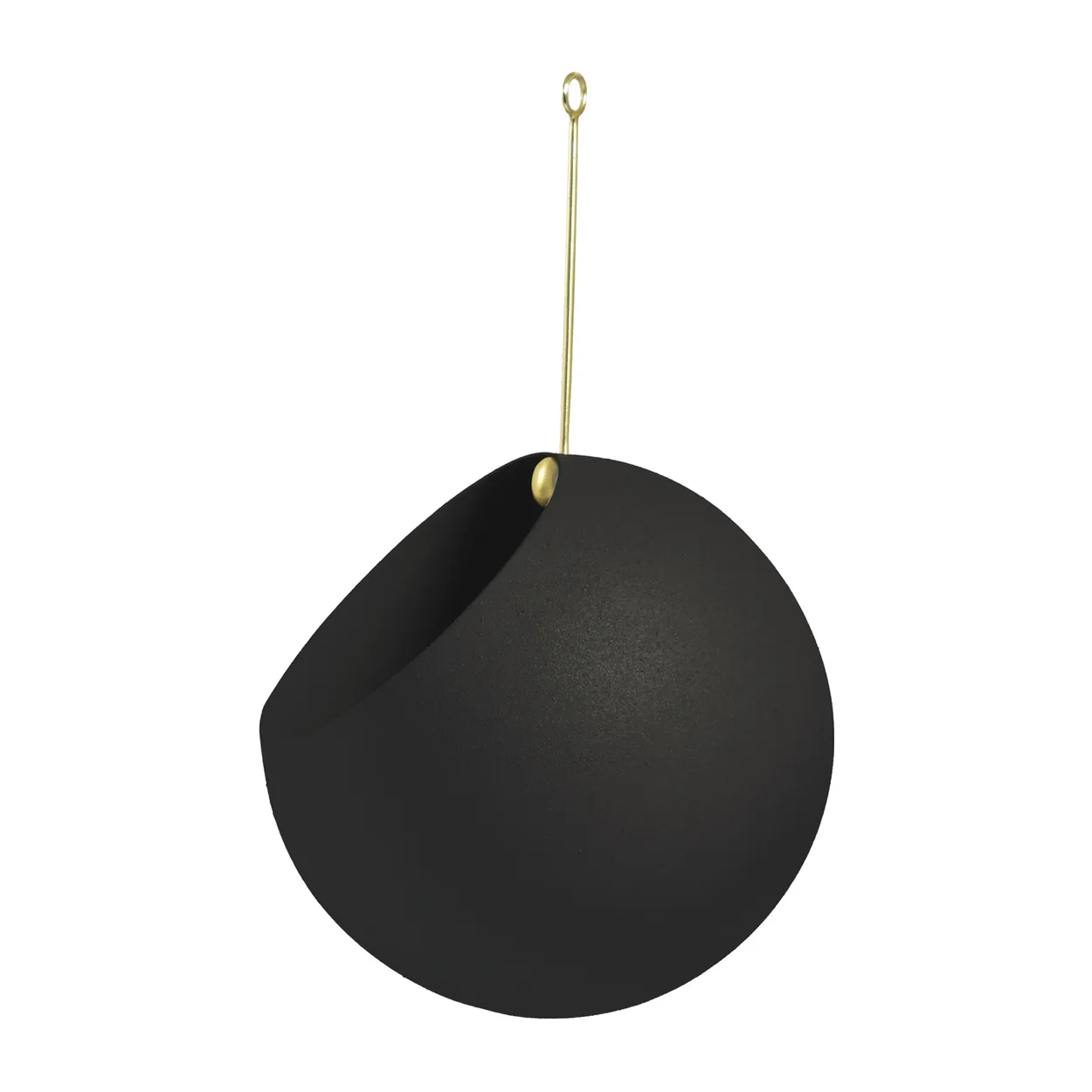AYTM GLOBE hanging pot o17 cm h28 cm Black | Scandinavian Design | Flower pots | Black