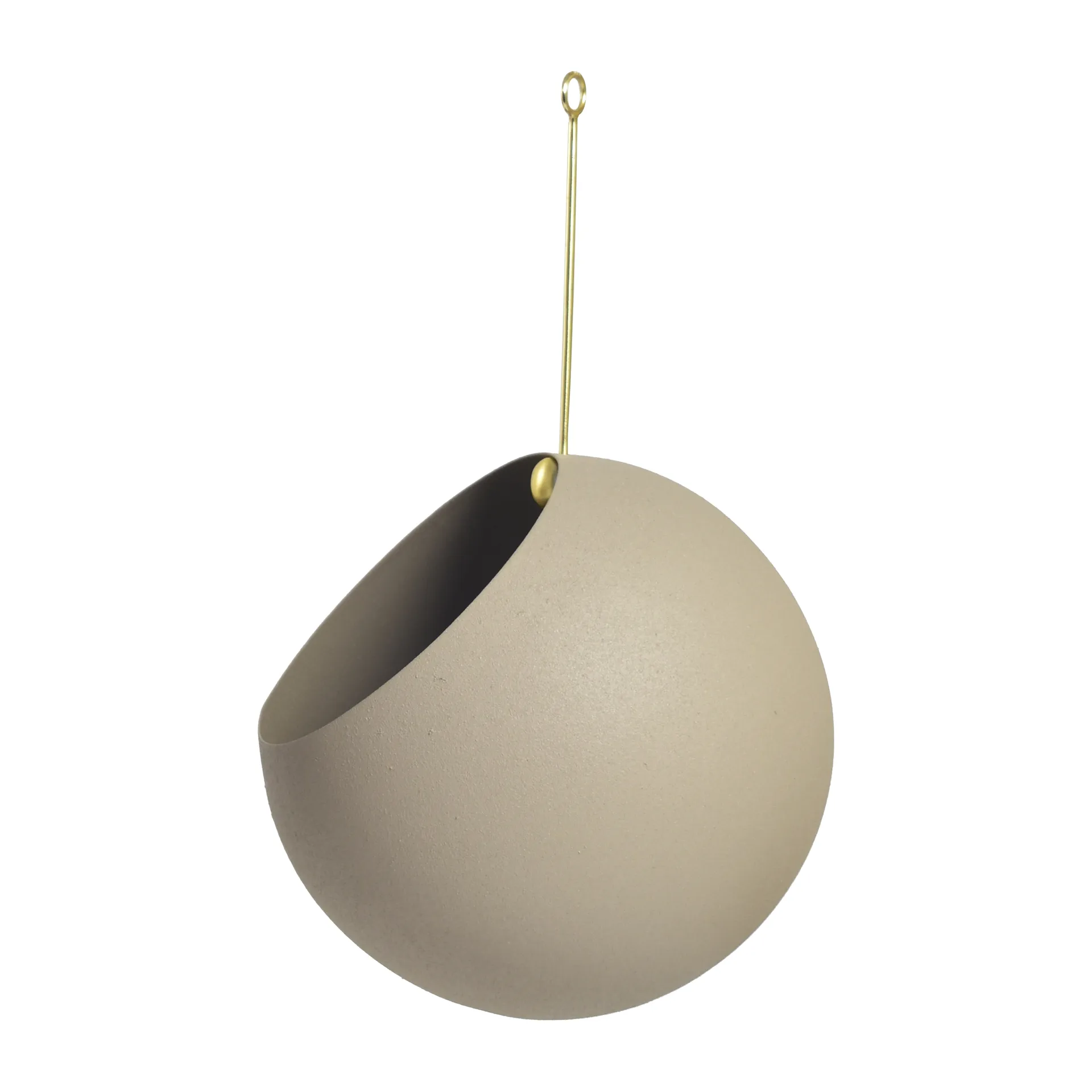 GLOBE hanging pot Ø17 cm h28 cm, Taupe AYTM