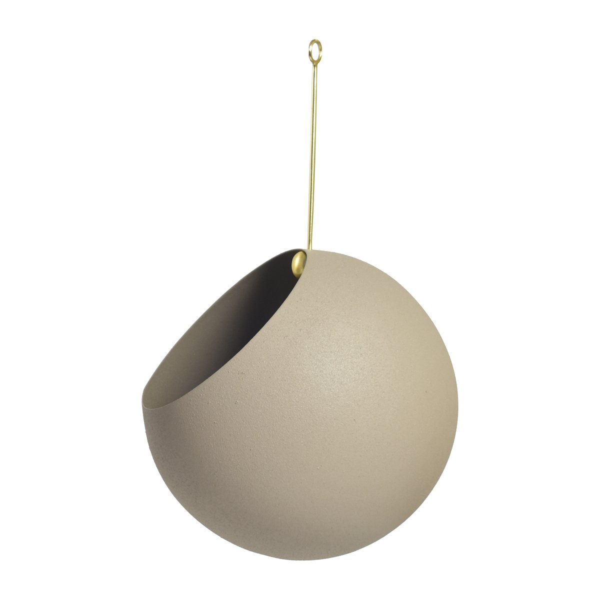 AYTM GLOBE hanging pot Ø17 cm h28 cm Taupe | Scandinavian Design | Flower pots | Beige