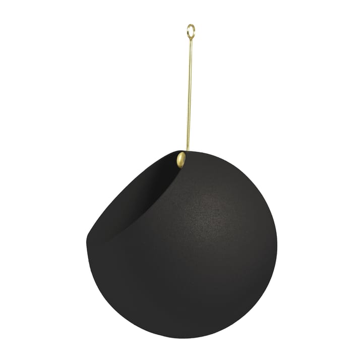 GLOBE hanging pot 17x28 cm - Black - AYTM
