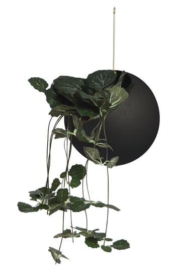 GLOBE hanging pot 17x28 cm - Black - AYTM