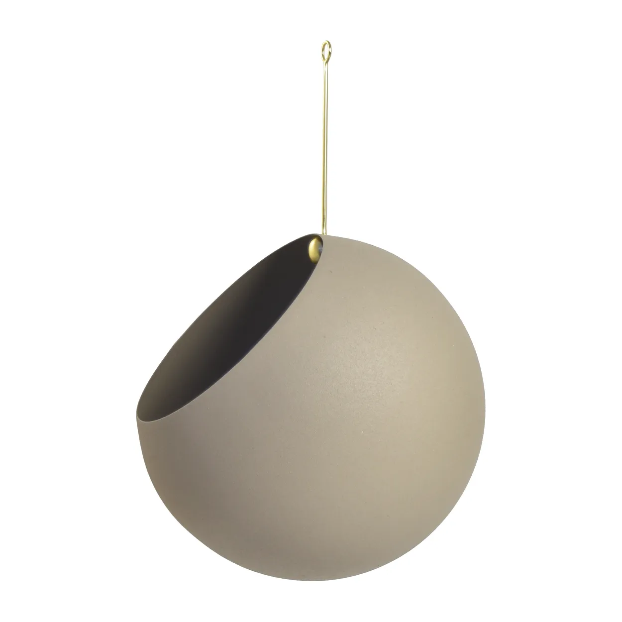 AYTM GLOBE hanging pot o21 cm h32 cm Taupe | Scandinavian Design | Flower pots | Beige