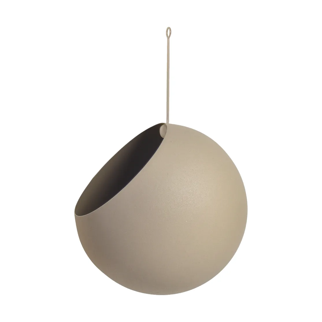 AYTM GLOBE hanging pot o21 cm h32 cm Taupe | Scandinavian Design | Flower pots | Grey
