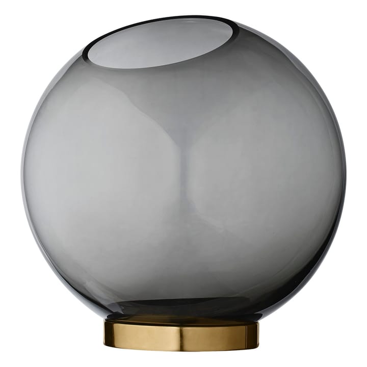 Globe vase large - black-brass - AYTM