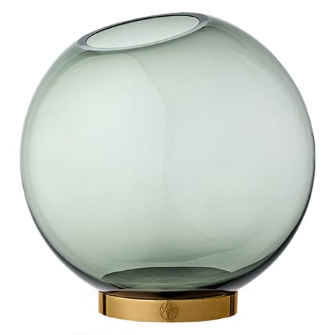 Globe vase large - green-brass - AYTM
