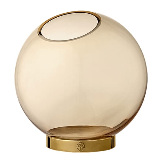 Globe vase medium - amber-gold - AYTM