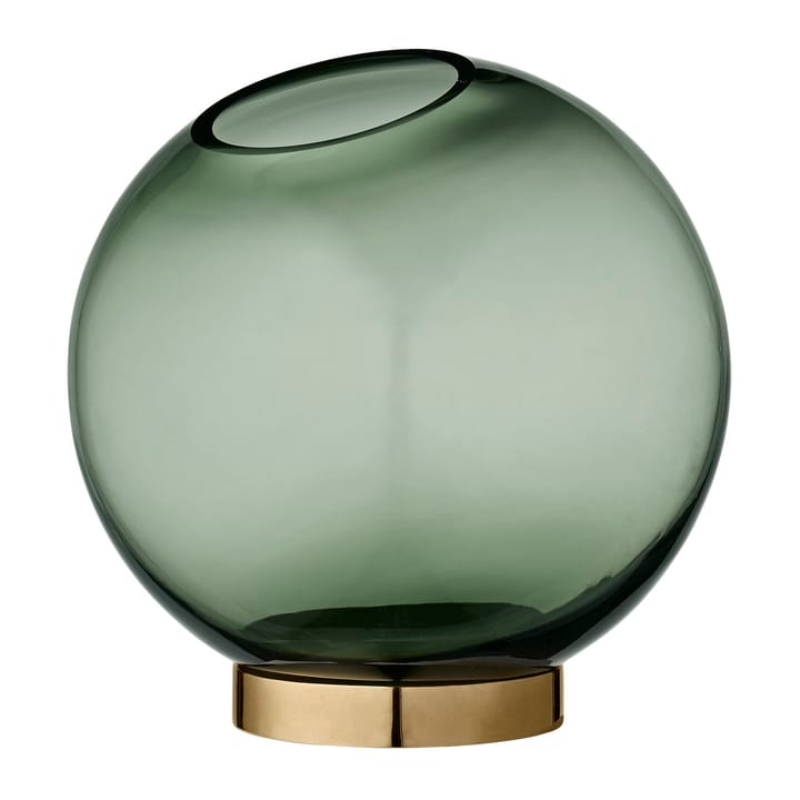 Globe vase medium - green-brass - AYTM