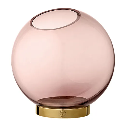 AYTM Globe vase medium rose-gold | Scandinavian Design | Vases | Pink