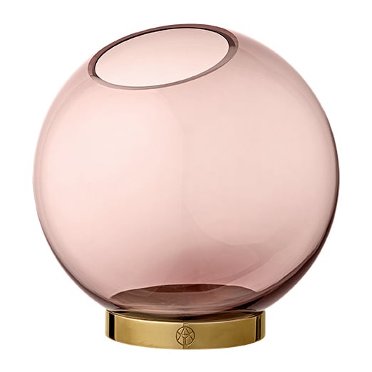AYTM Globe vase medium rose-gold | Scandinavian Design | Vases | Pink