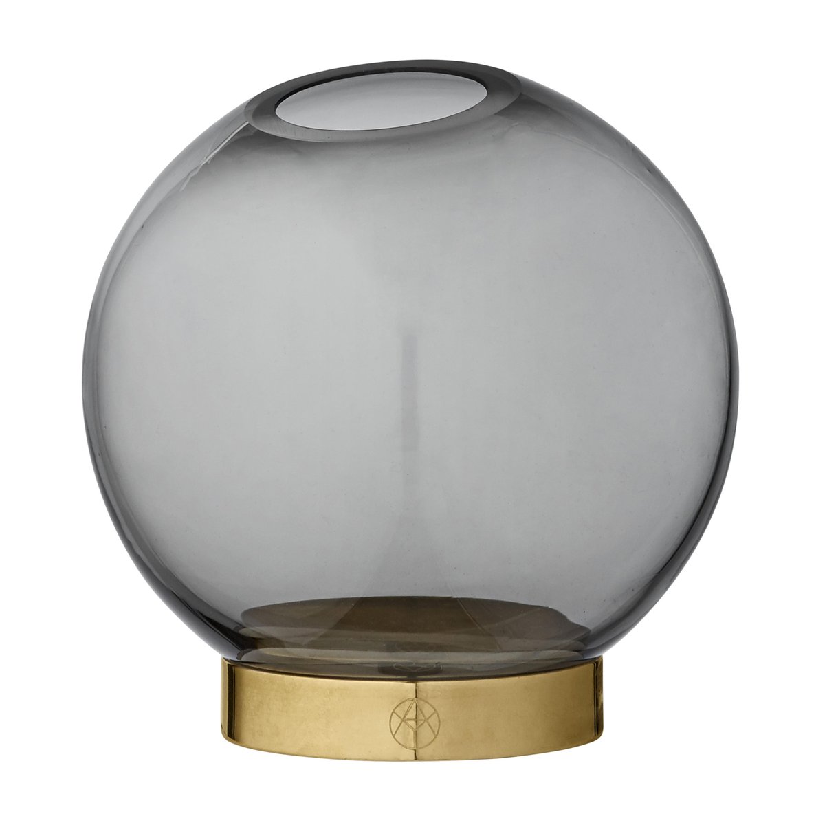 AYTM Globe vase small black-brass | Scandinavian Design | Vases | Black
