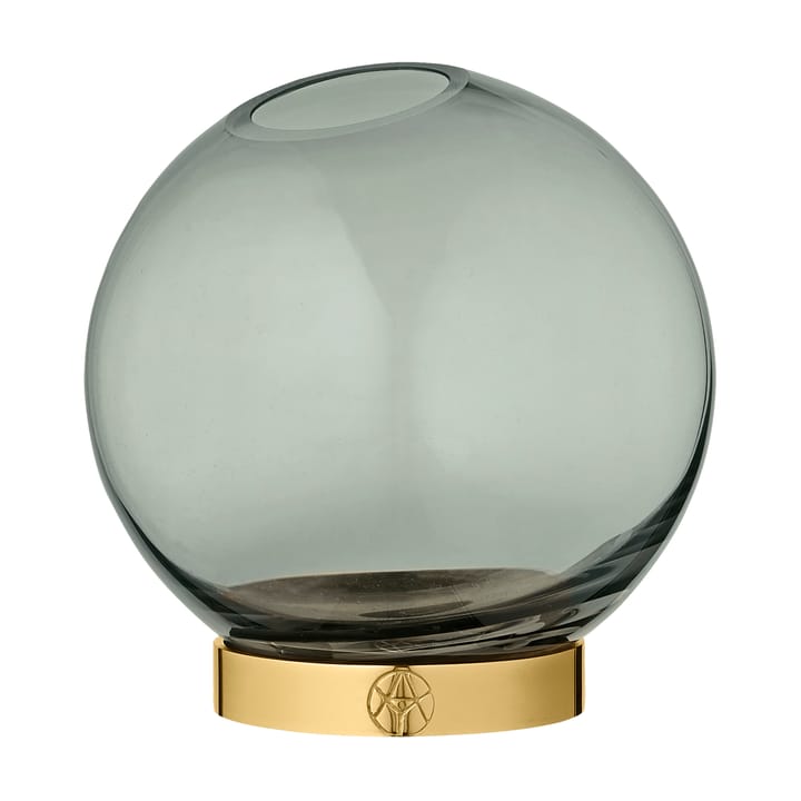 Globe vase small - green-brass - AYTM