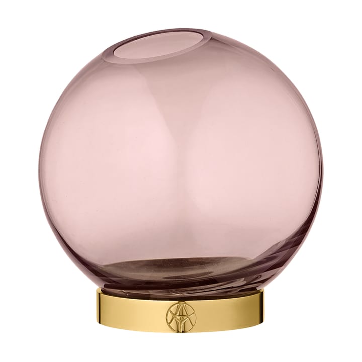 Globe vase small - pink-brass - AYTM