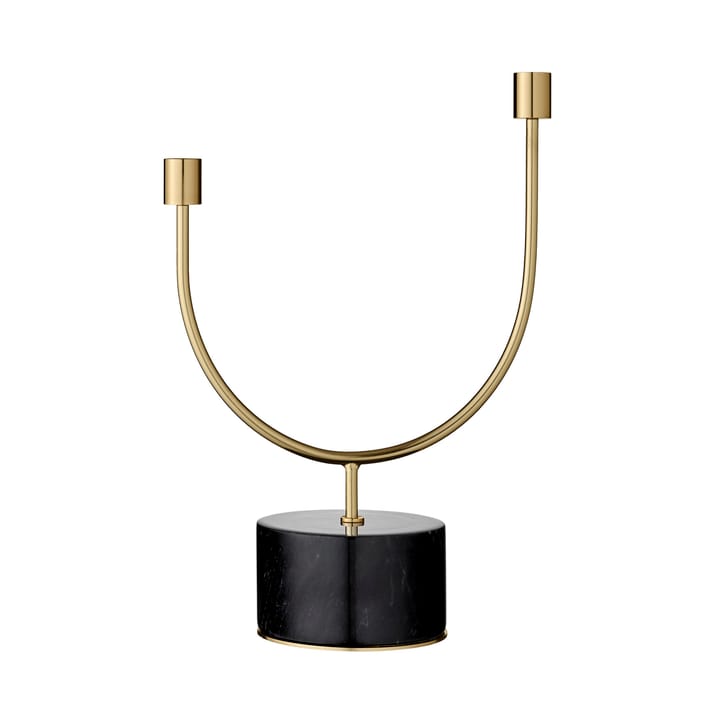 Grasil candle holder - black-brass - AYTM