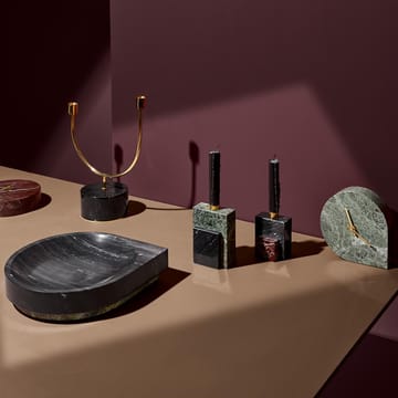 Grasil candle holder - black-brass - AYTM