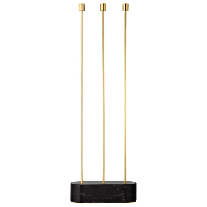 Grasil floor candle sticks - black-gold - AYTM