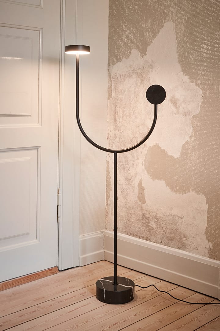 GRASIL floor lamp 51.5x127.6 cm, Black/black AYTM