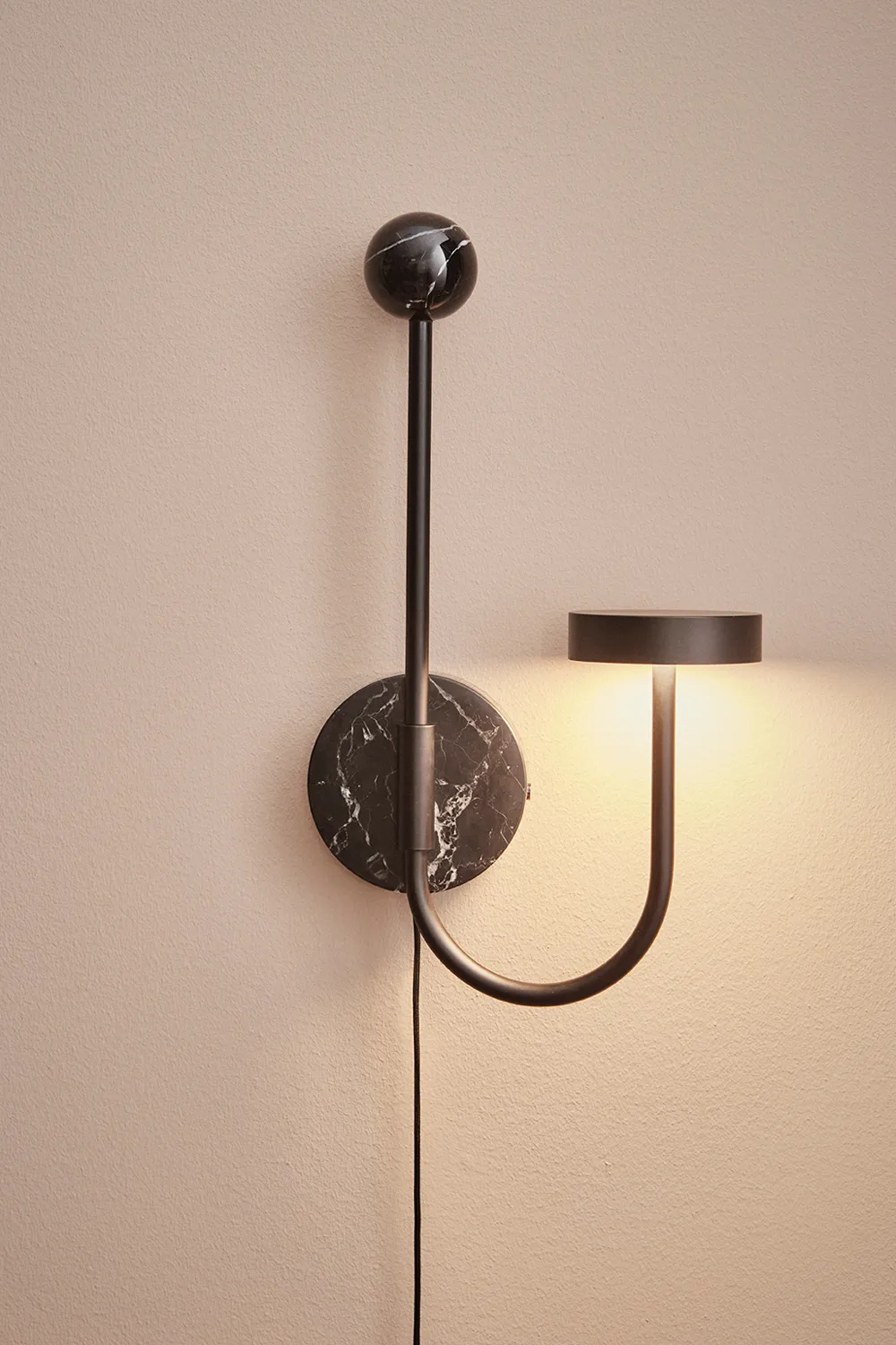 GRASIL wall lamp 30x54 cm, Black/black AYTM