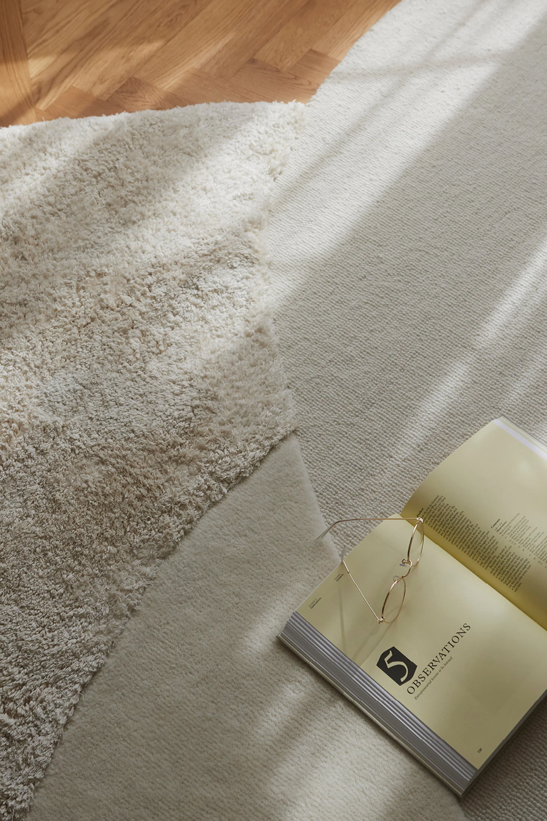 Mola rug 140x195 cm, Cream AYTM