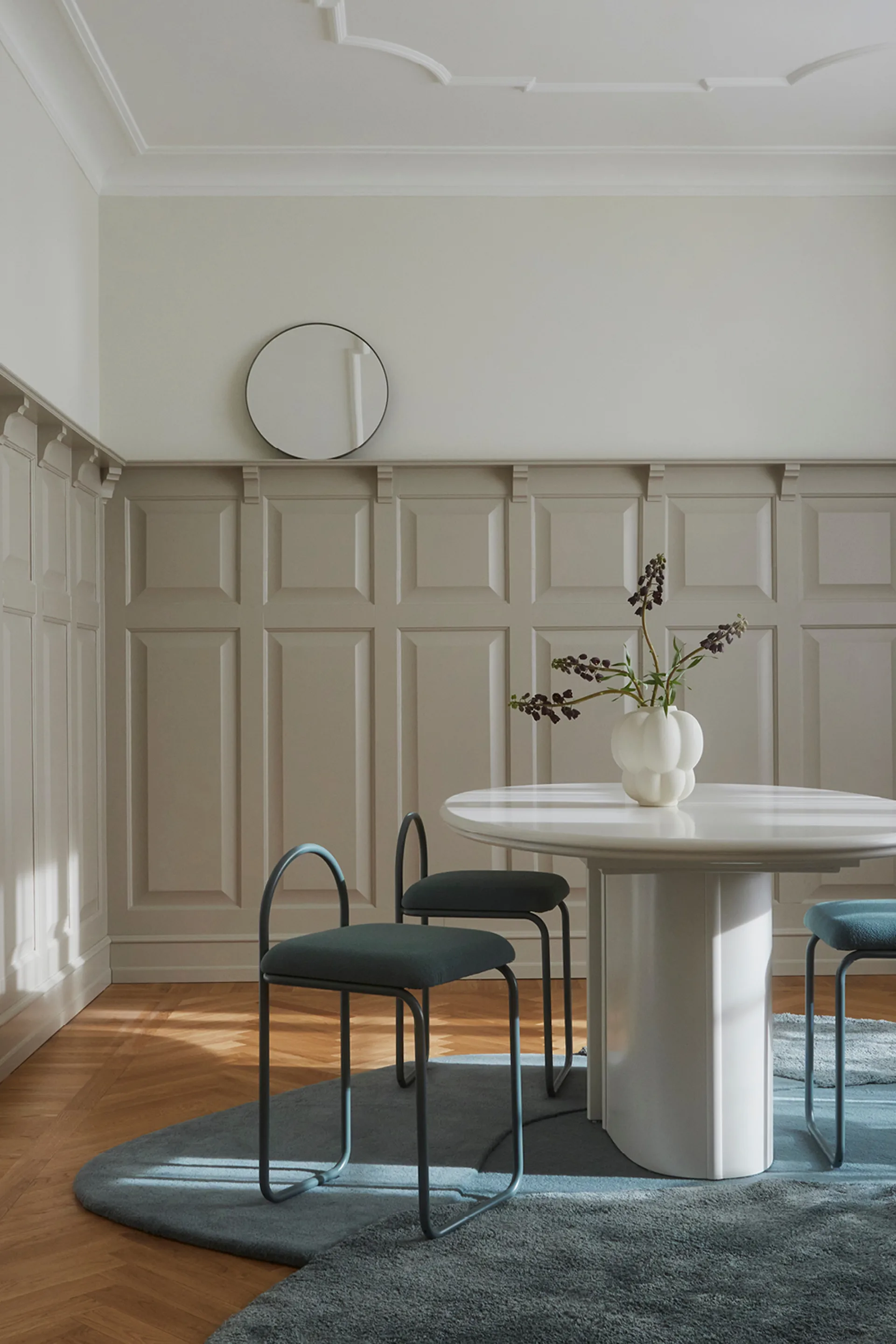 Mola rug 209x288 cm, Dusty blue AYTM