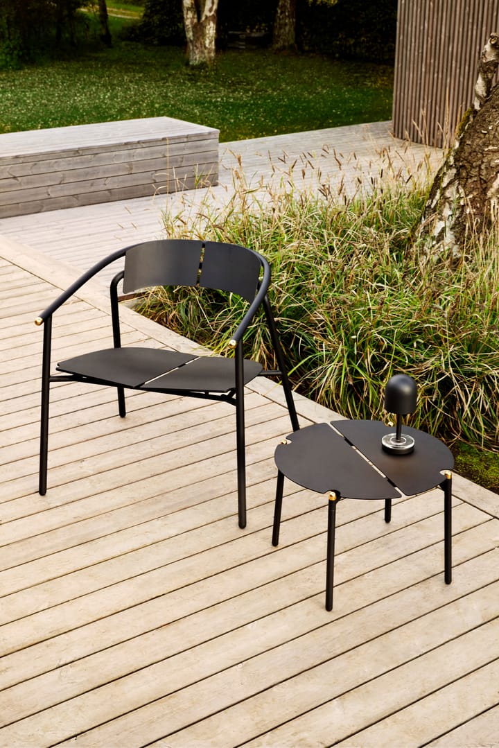 NOVO lounge table Ø50x35 cm - Black - AYTM