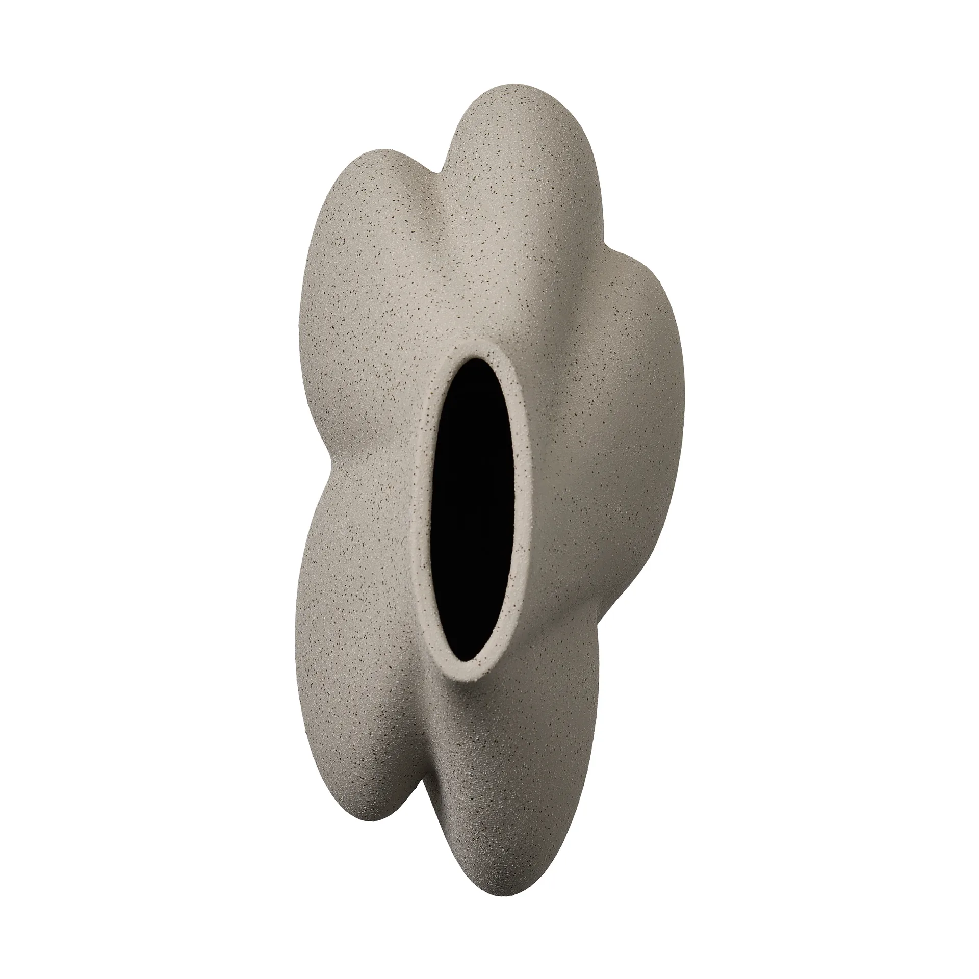 Saltare vase, Taupe, Ø13.8x30 cm AYTM