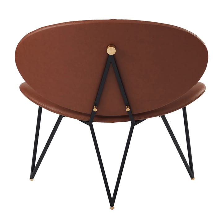 Semper lounge chair - Black-cognac - AYTM