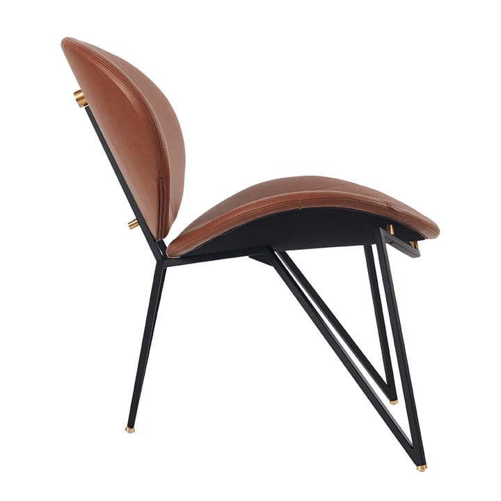 Semper lounge chair - Black-cognac - AYTM