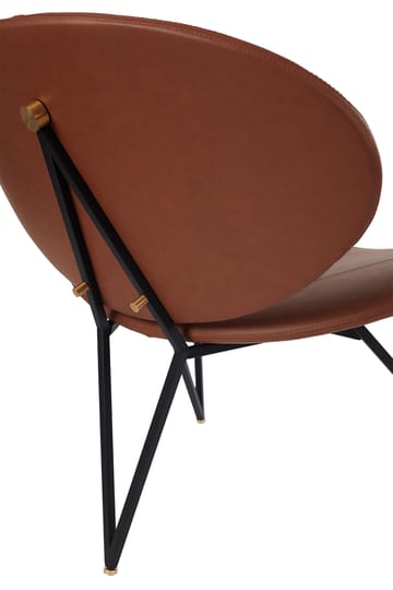 Semper lounge chair - Black-cognac - AYTM