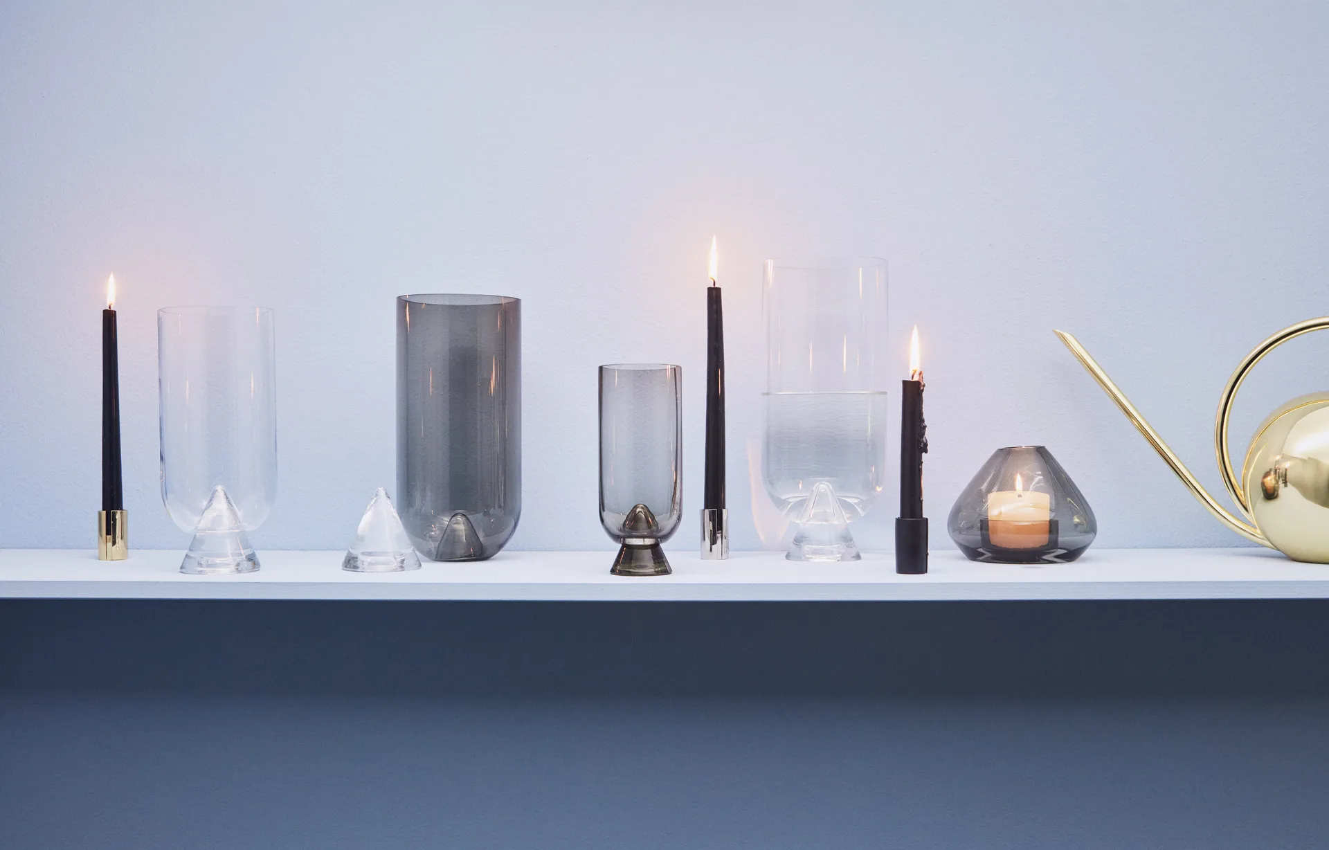 Sol candle stick 5 cm, Black AYTM