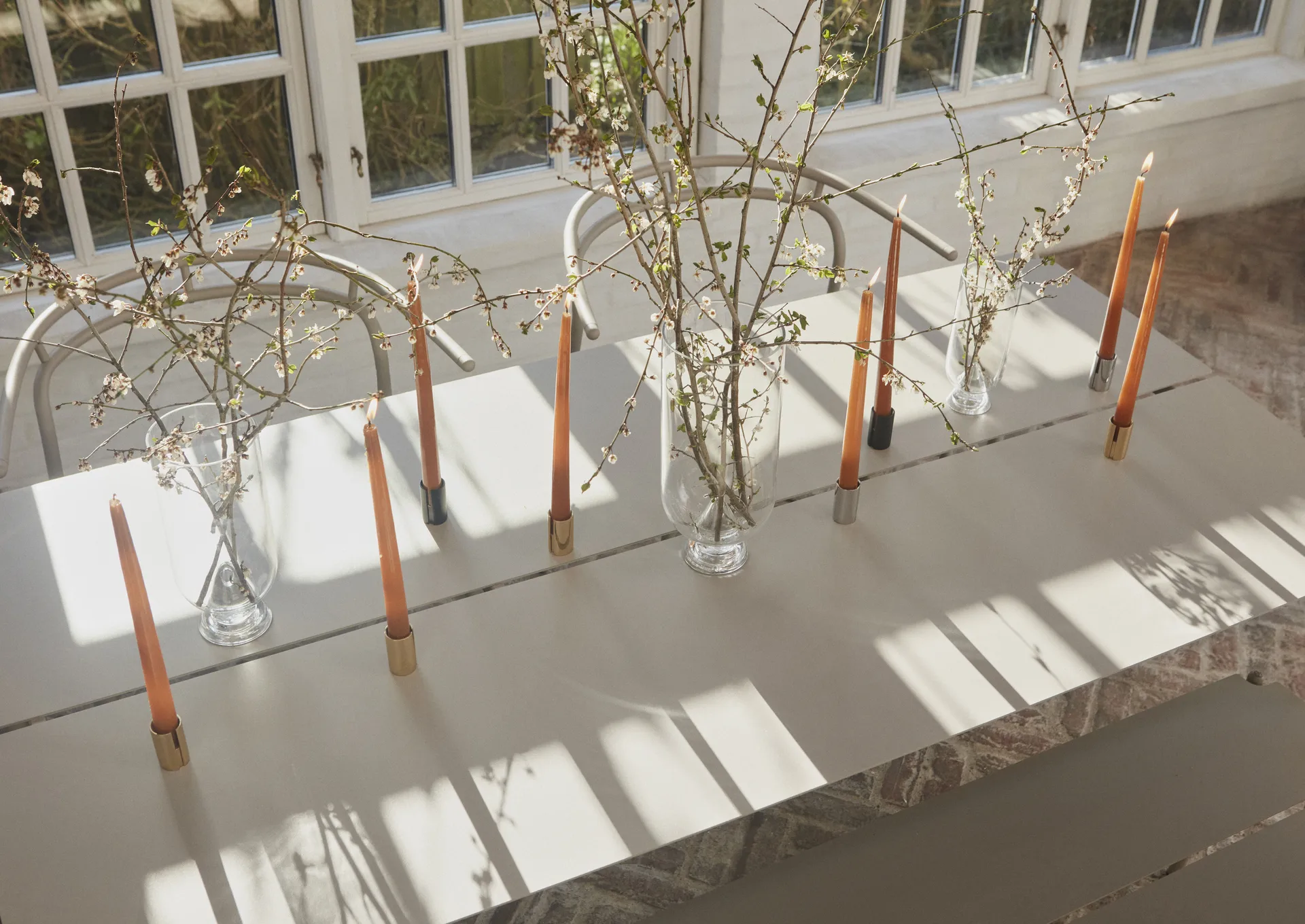 Sol candle stick 5 cm, Silver AYTM