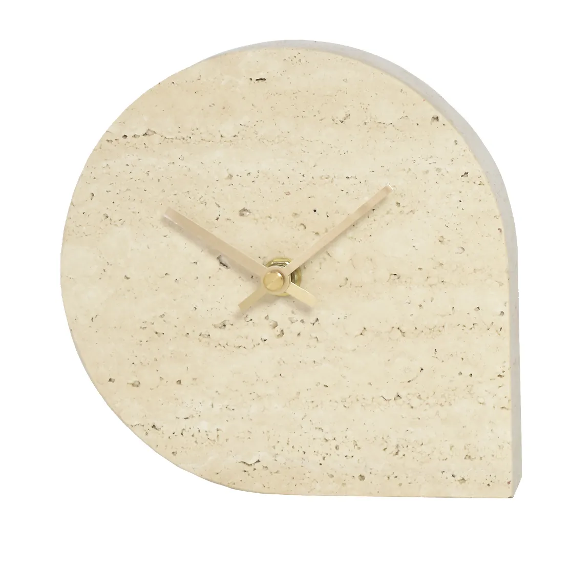 AYTM STILLA clock 15.8x16 cm Travertine | Scandinavian Design | Wall clocks | Beige